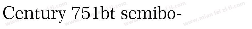 Century 751bt semibo字体转换